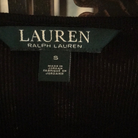 RALPH LAUREN DRESS TOP. Size Small. Black - Picture 2 of 5